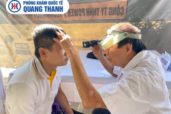 Phòng khám Quốc tế Quang Thanh tổ chức khám sức khoẻ định kỳ cho cán bộ, công nhân viên, người lao động tại KCN Tràng Duệ.